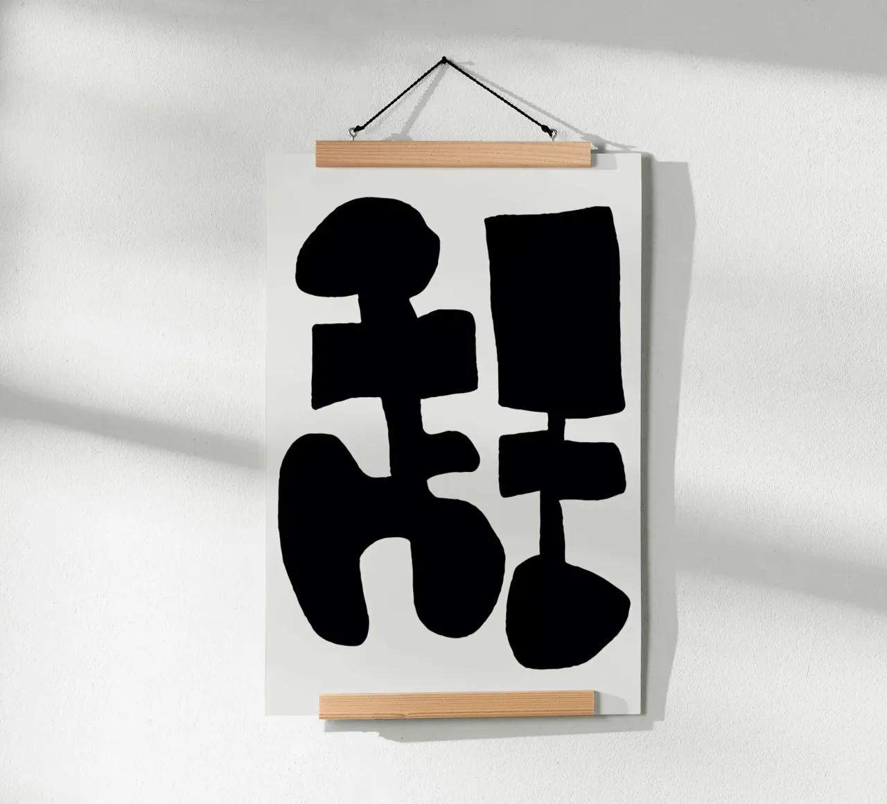 Black Spring poster with aluminum frame by Tanja Schaub