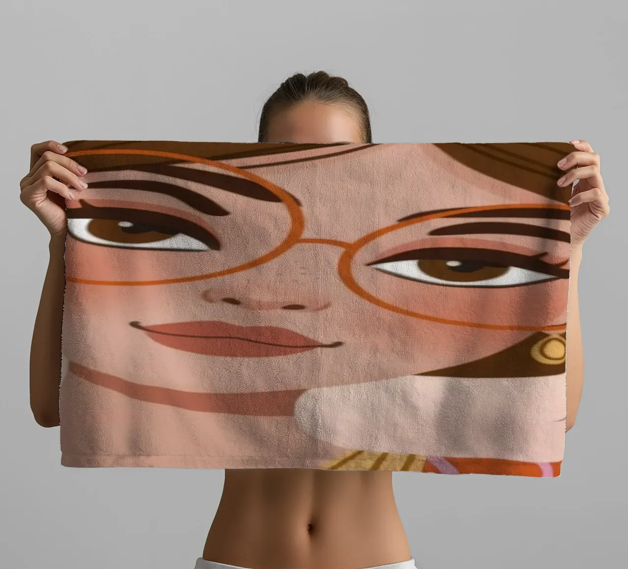 Speelse bloemenstemmingen badhanddoek van Color Oblivion