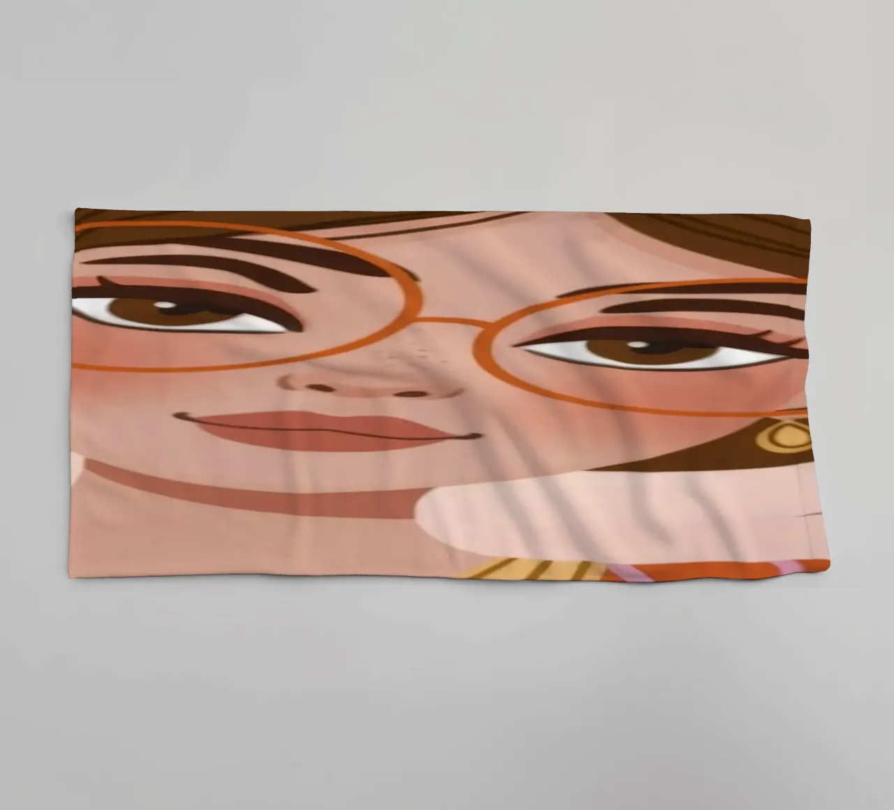Speelse bloemenstemmingen badhanddoek van Color Oblivion