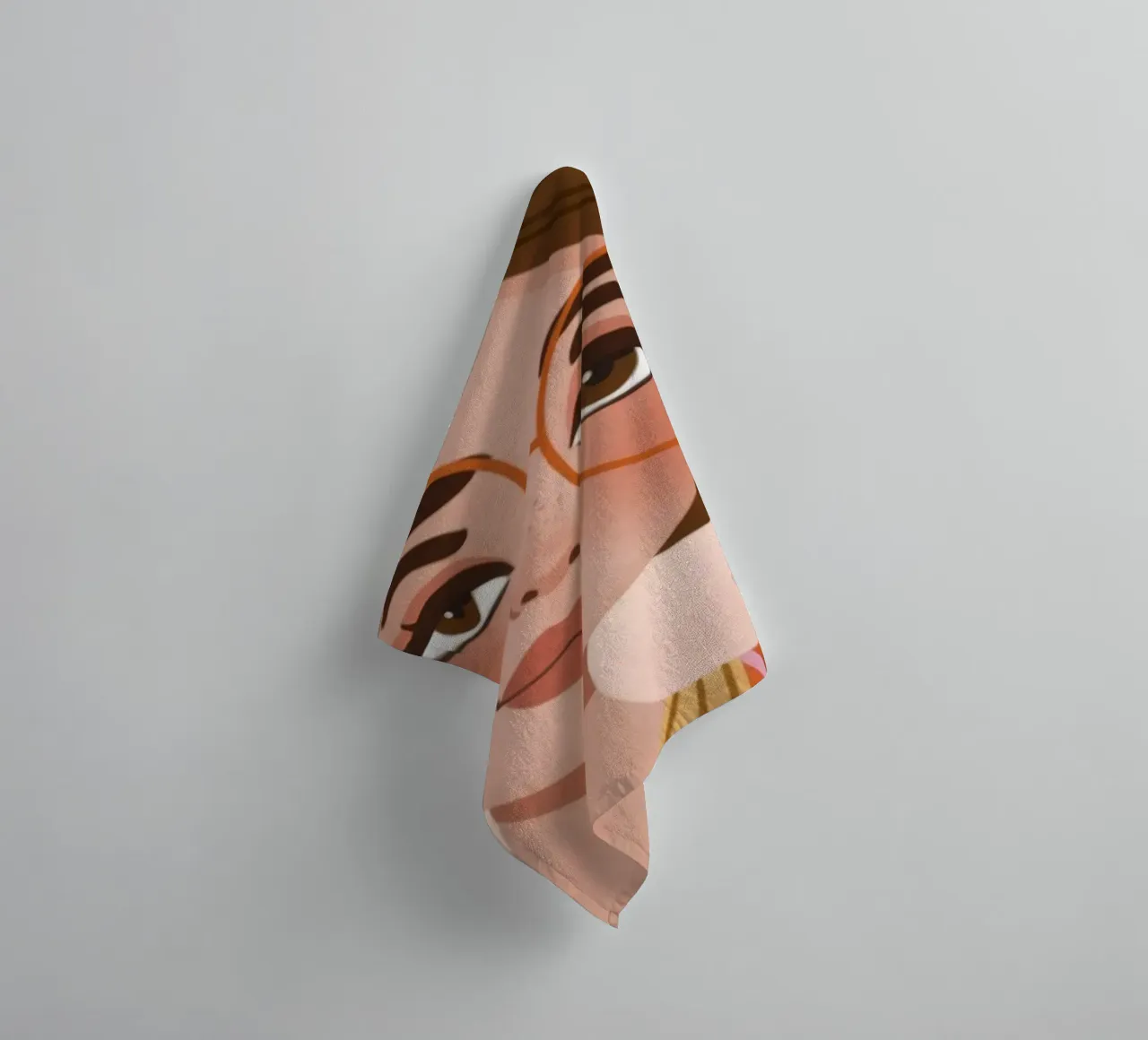 Speelse bloemenstemmingen badhanddoek van Color Oblivion
