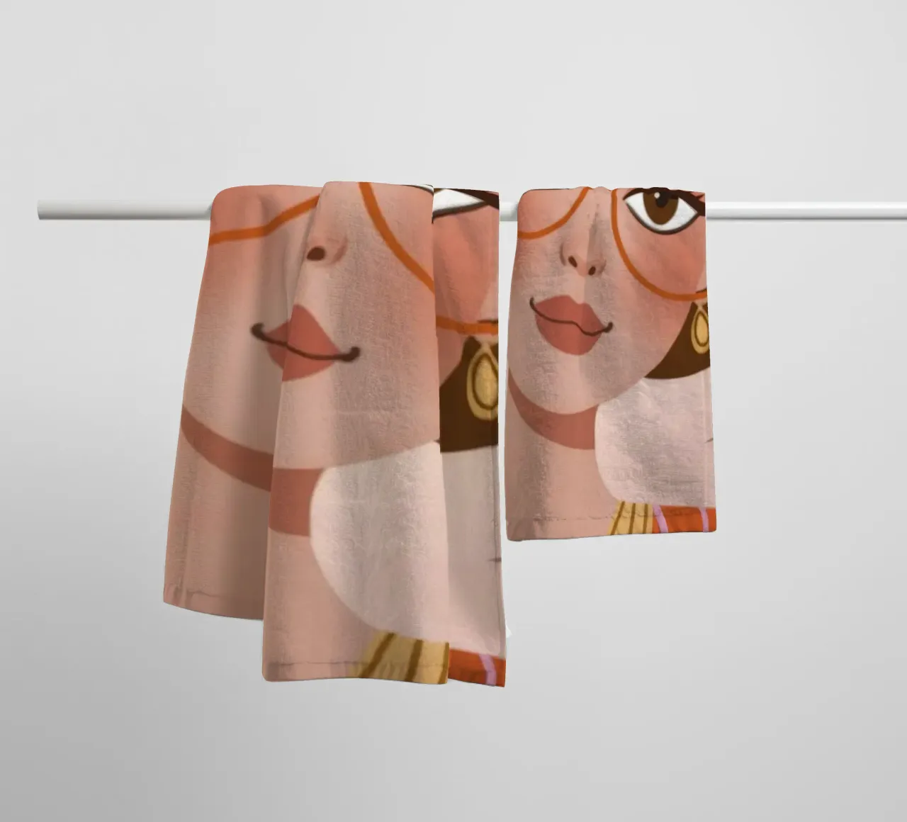 Speelse bloemenstemmingen badhanddoek van Color Oblivion
