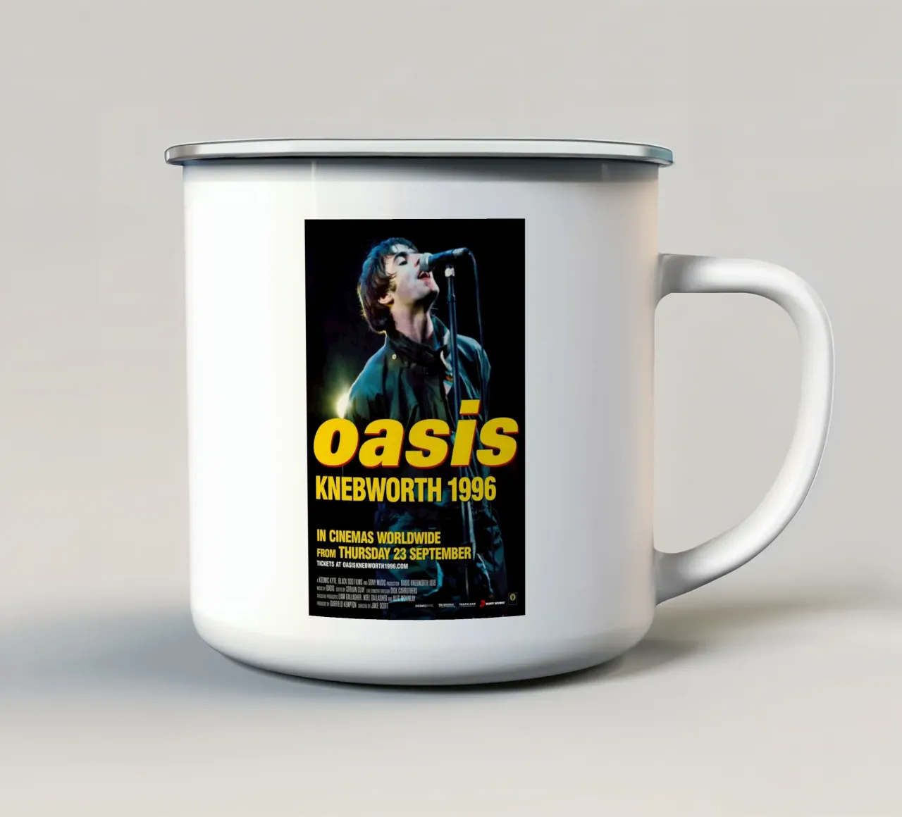 Knebworth 1996 Oasis tazza in smalto da HUMMERSONIC