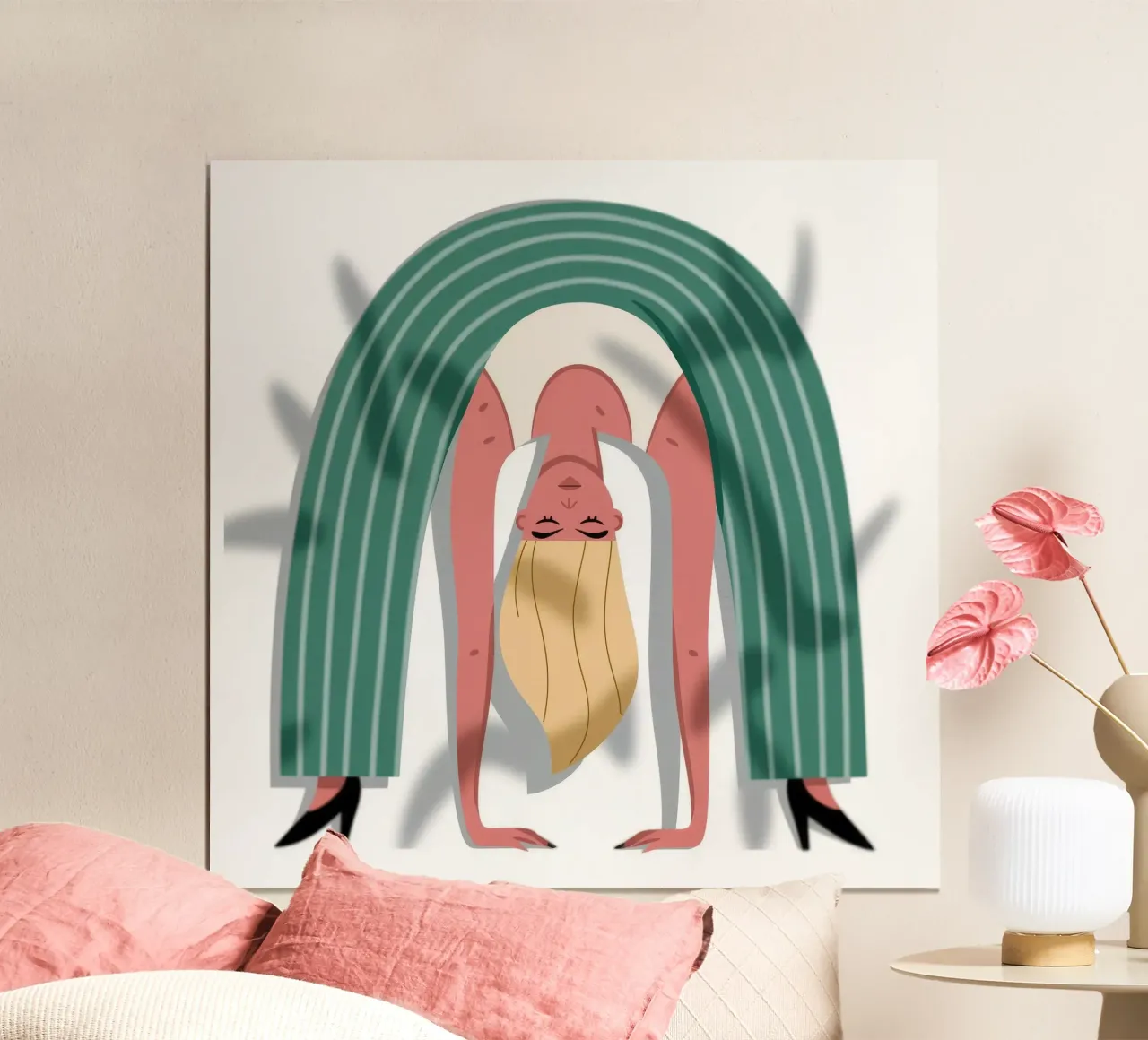 Posizione invertita Grace poster con telaio in legno da Color Oblivion