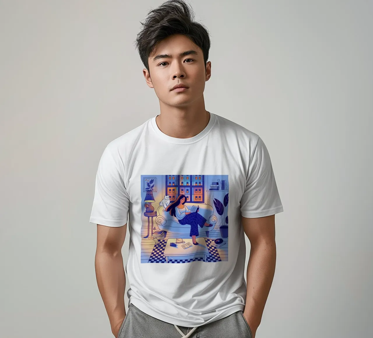 Accogliente angolo di lettura t-shirt da Color Oblivion