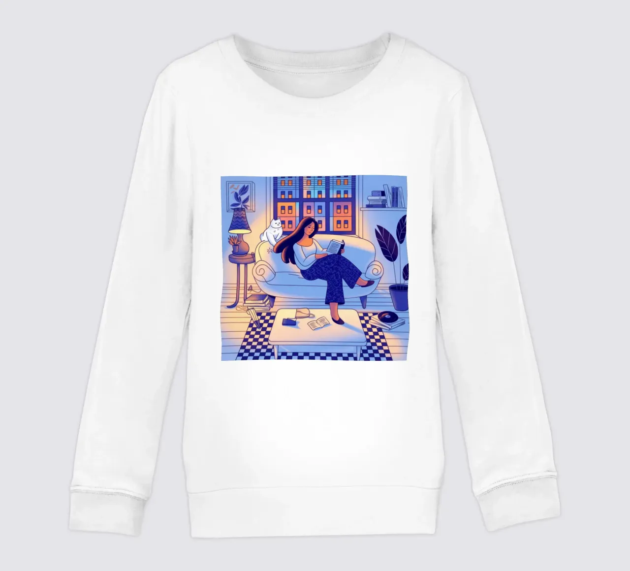 Coin lecture confortable sweat enfant de Color Oblivion