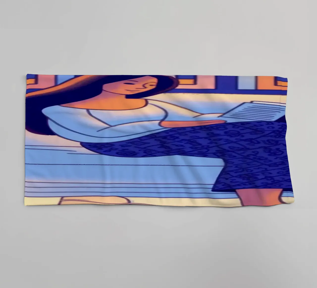 Coin lecture confortable serviette de bain de Color Oblivion