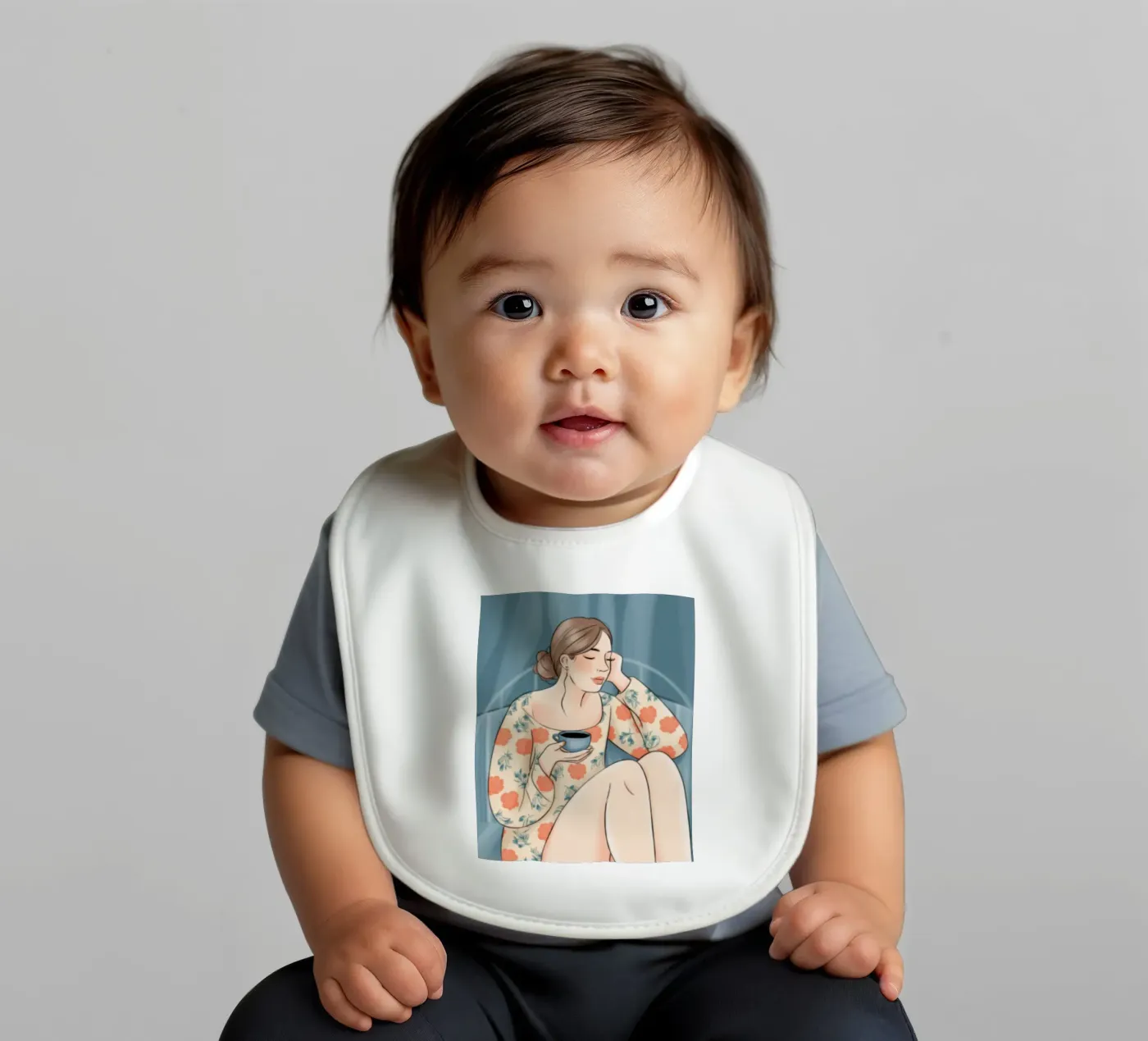 Tranquil Tea Time bavaglino da Color Oblivion