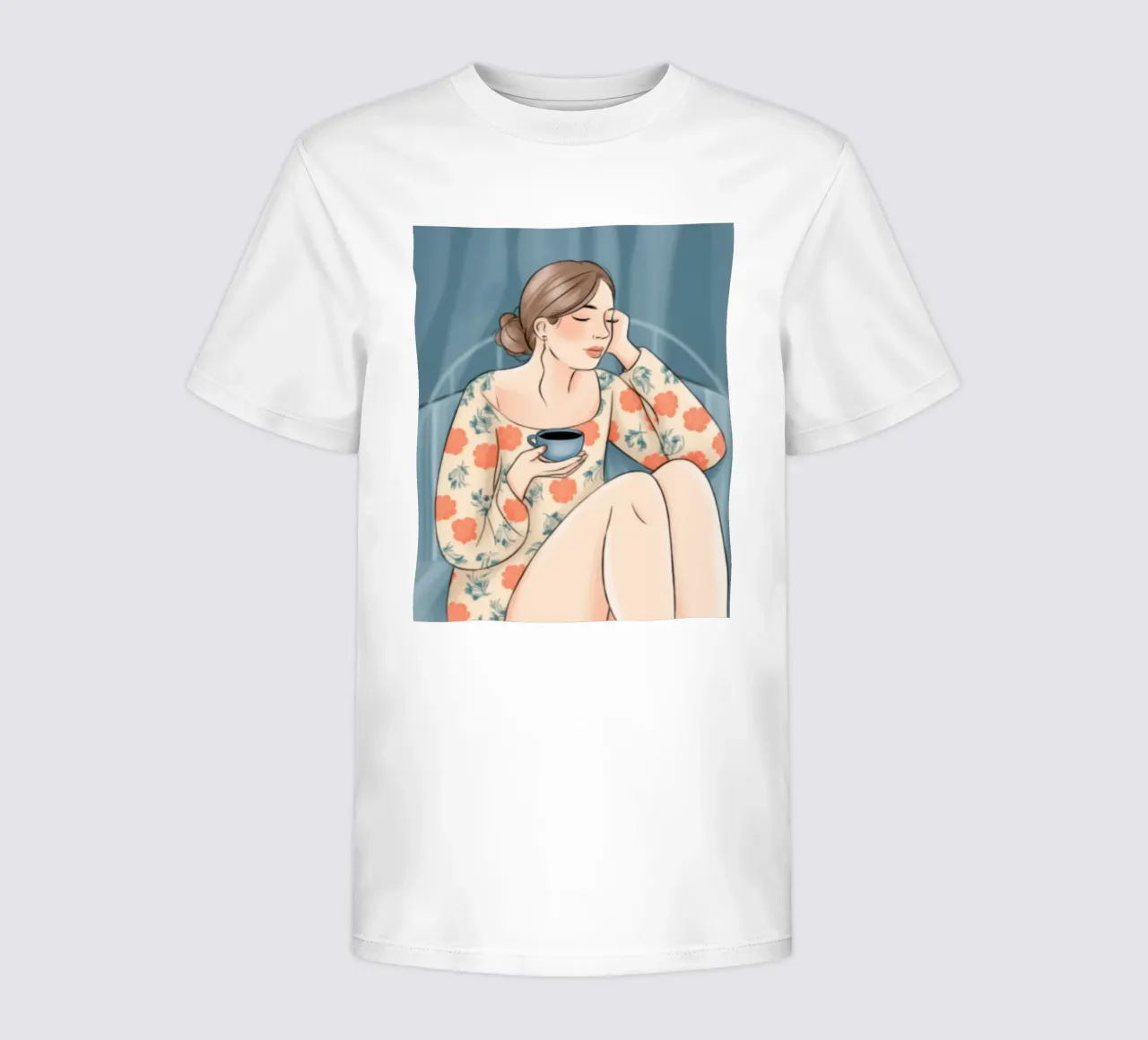 Tranquil Tea Time kids t-shirt by Color Oblivion