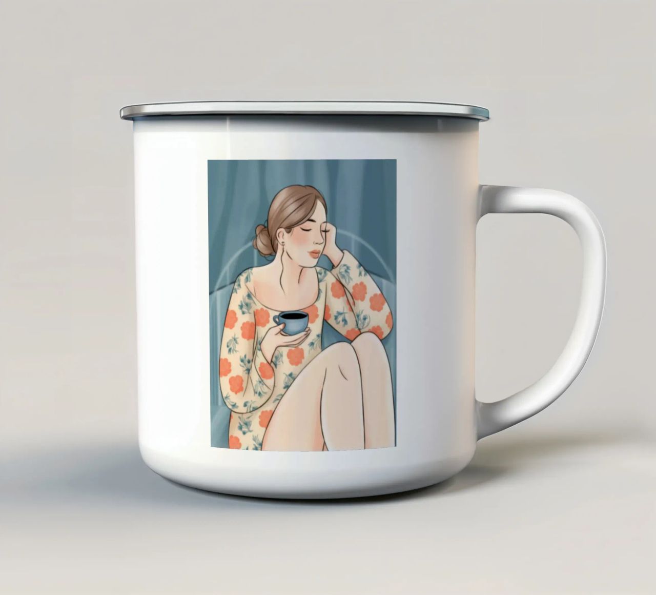 Tranquil Tea Time tazza in smalto da Color Oblivion