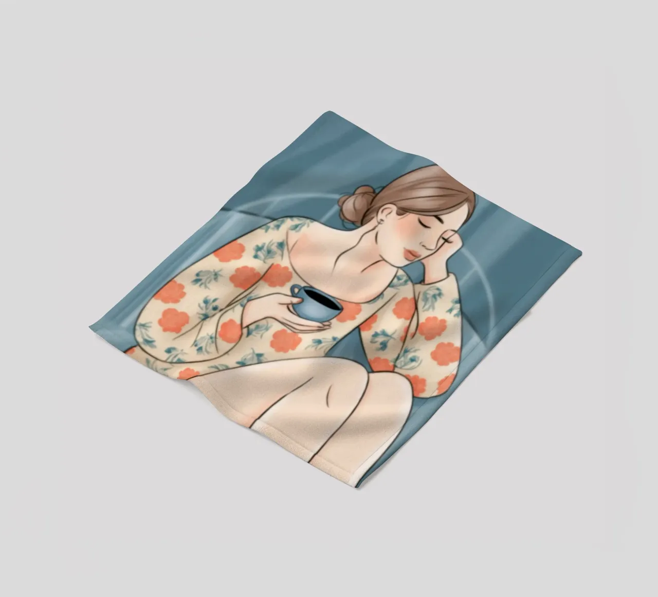 Beschauliche Teezeit Fleecedecke von Color Oblivion