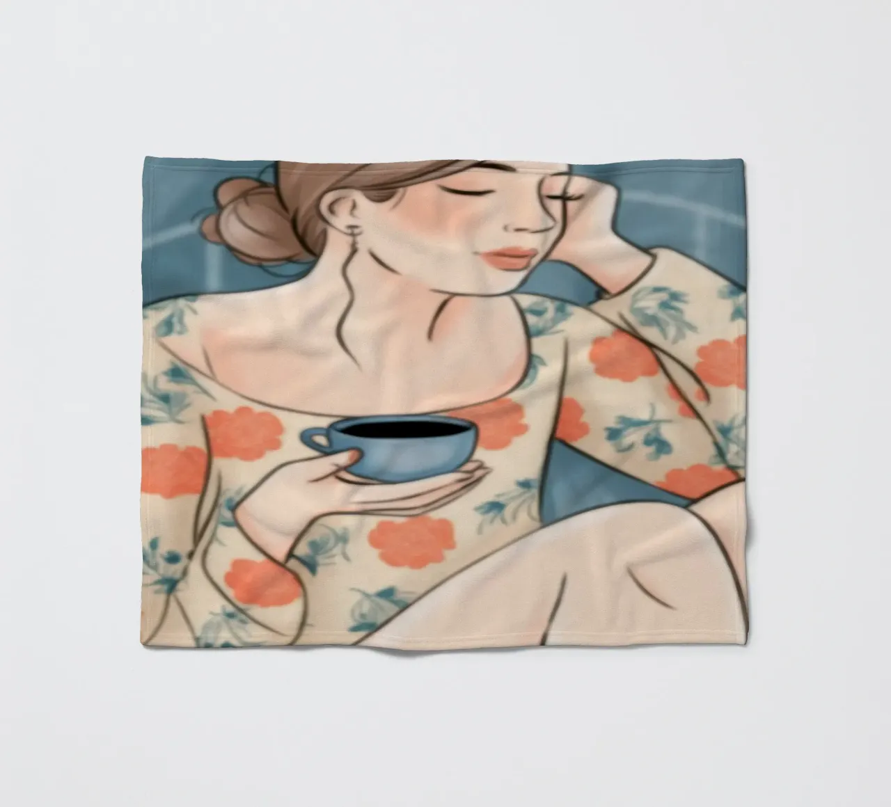 Beschauliche Teezeit Fleecedecke von Color Oblivion