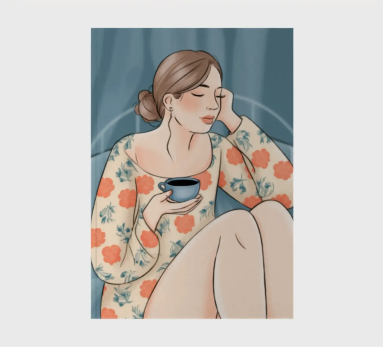 Tranquil Tea Time notebook by Color Oblivion