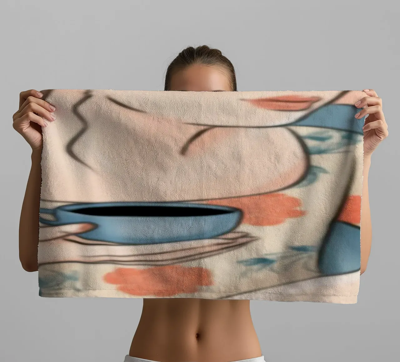 Tranquil Tea Time towel by Color Oblivion