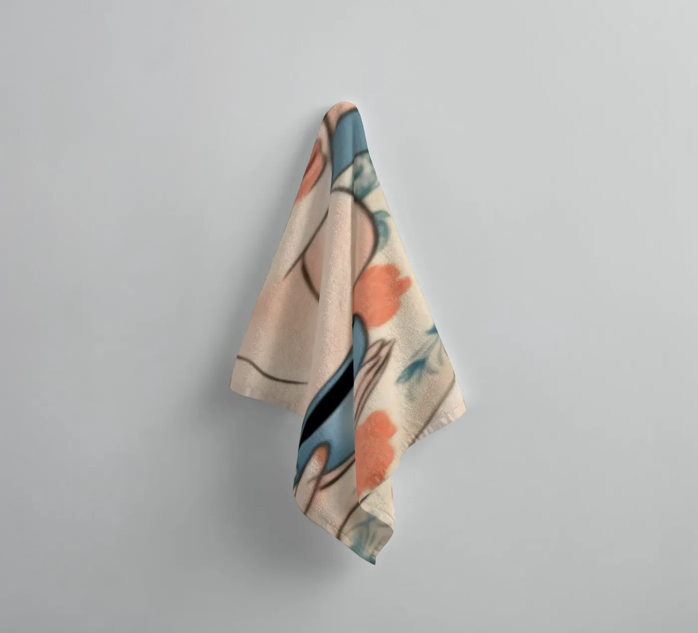 Tranquil Tea Time towel by Color Oblivion