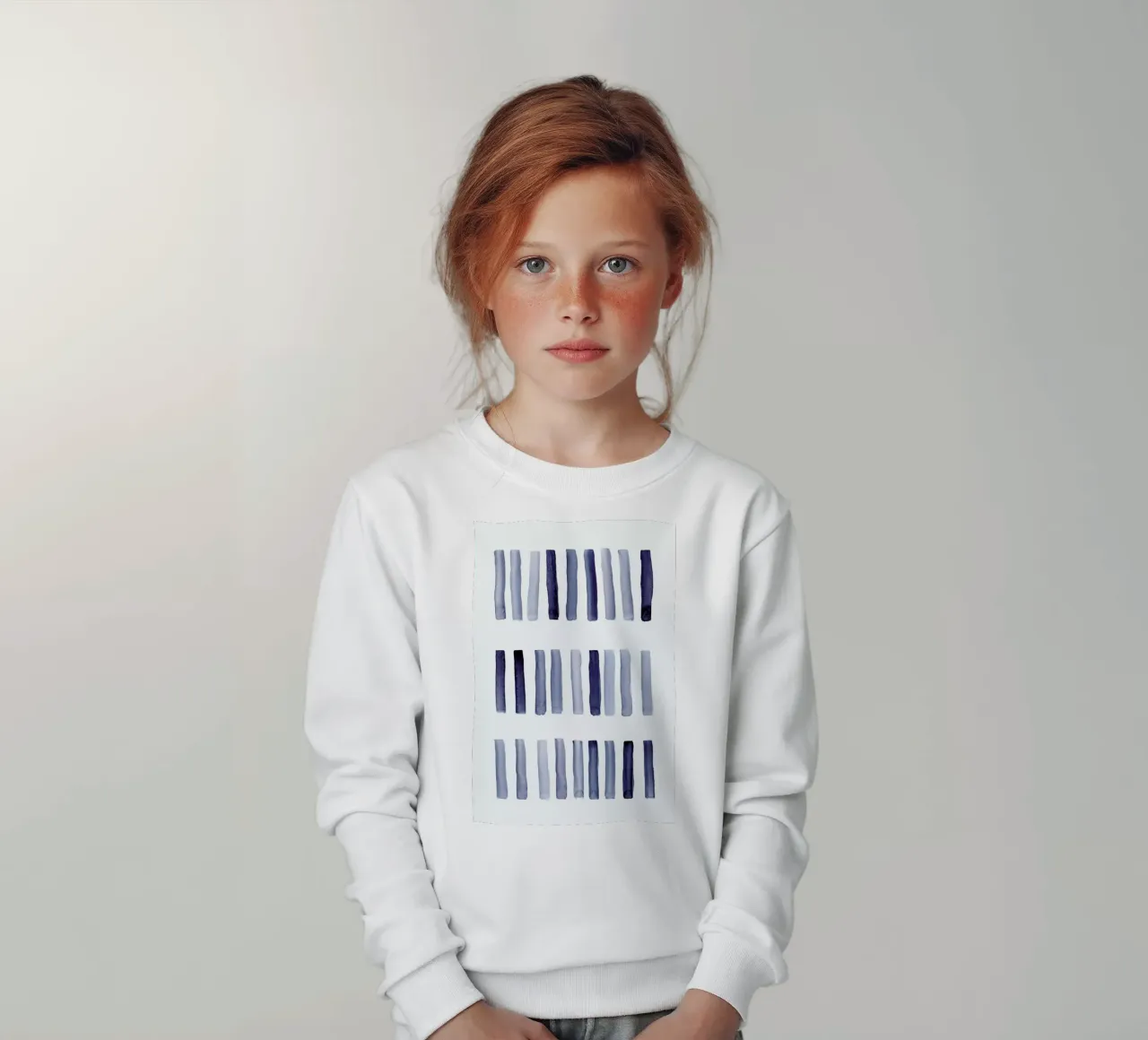 Blaue Striche felpa bambino da Mia Nissen