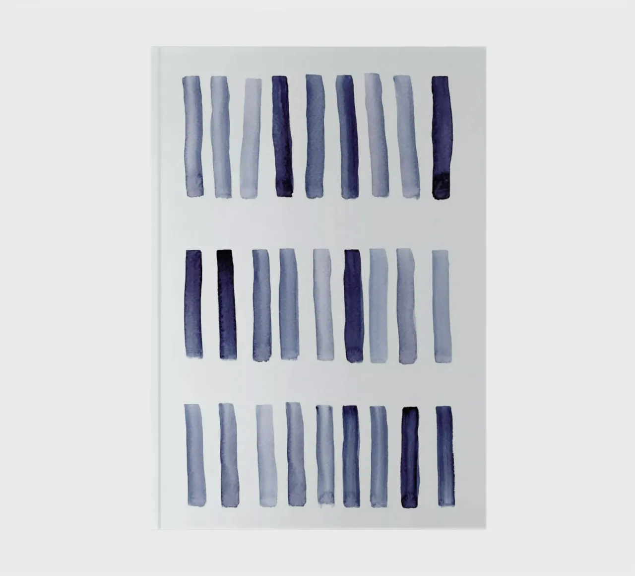 Blaue Striche notebook by Mia Nissen