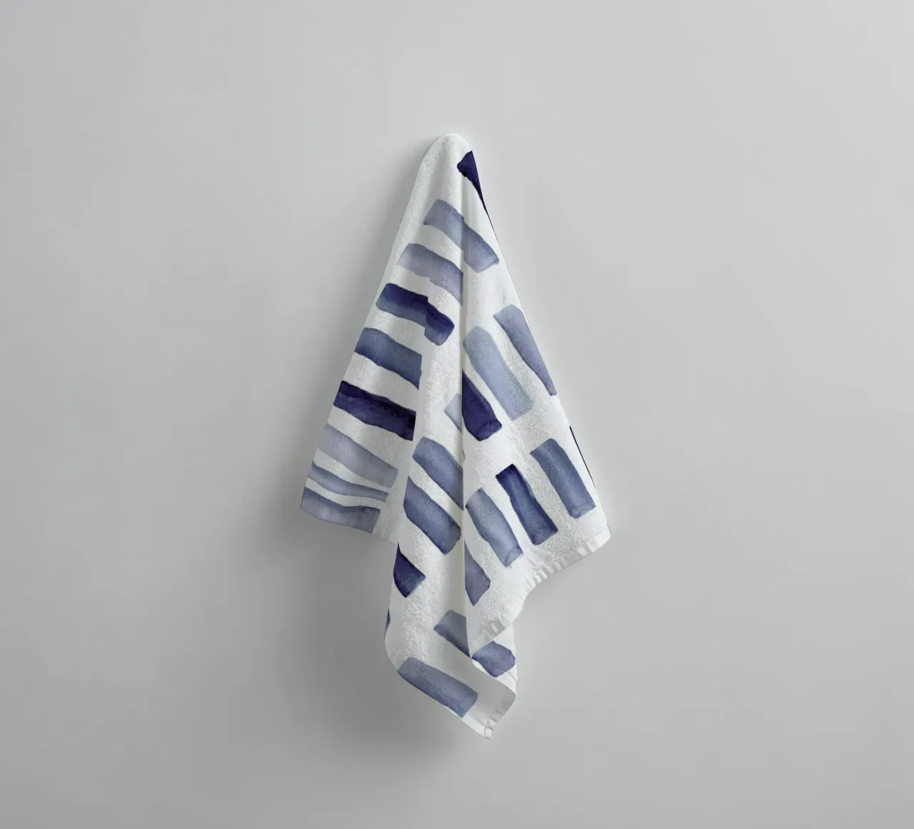 Blaue Striche asciugamano da bagno da Mia Nissen
