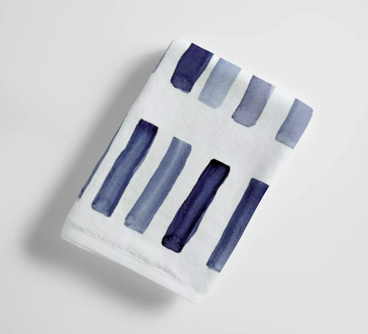 Blaue Striche asciugamano da bagno da Mia Nissen