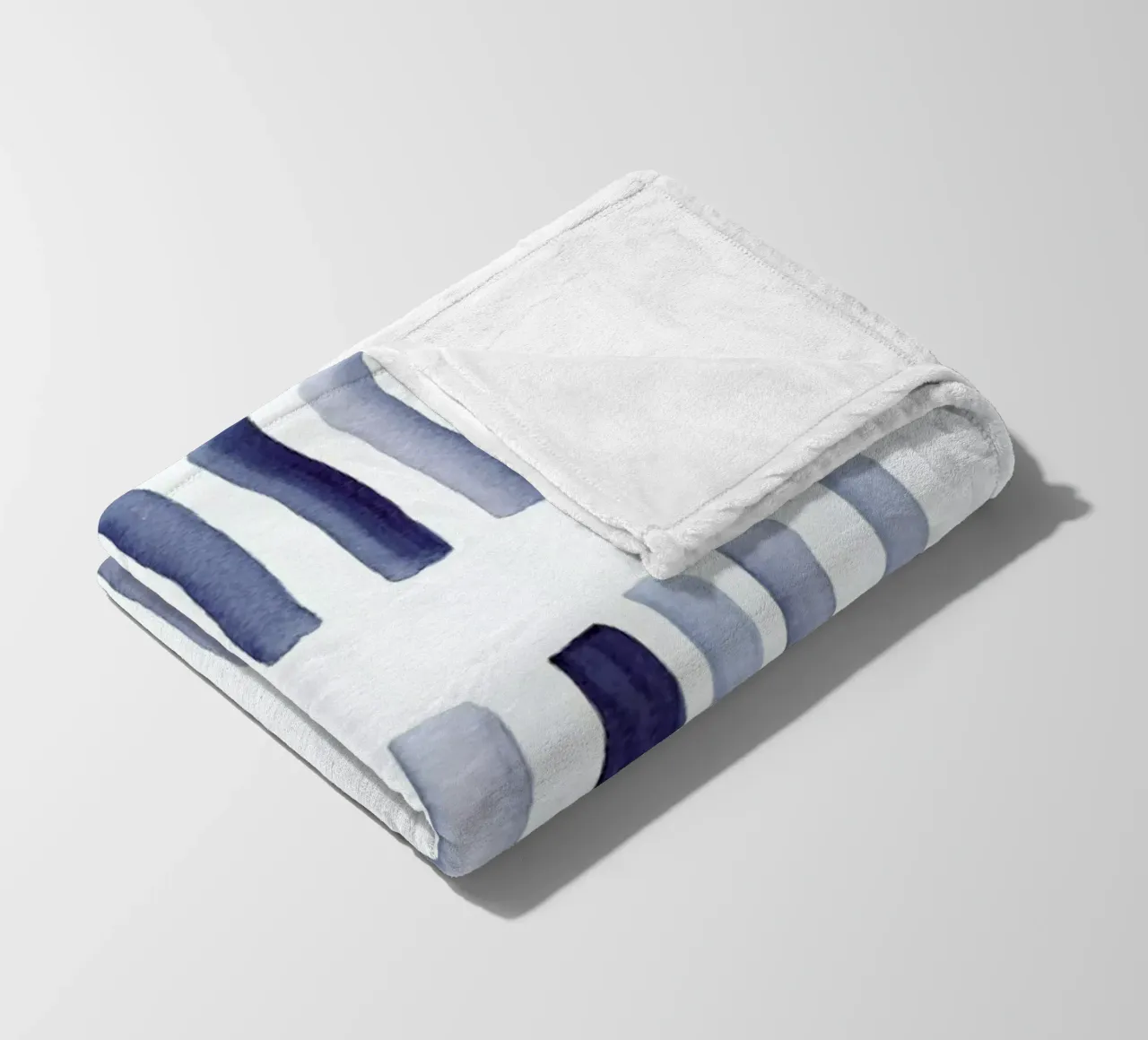 Blaue Striche coperta in pile da Mia Nissen