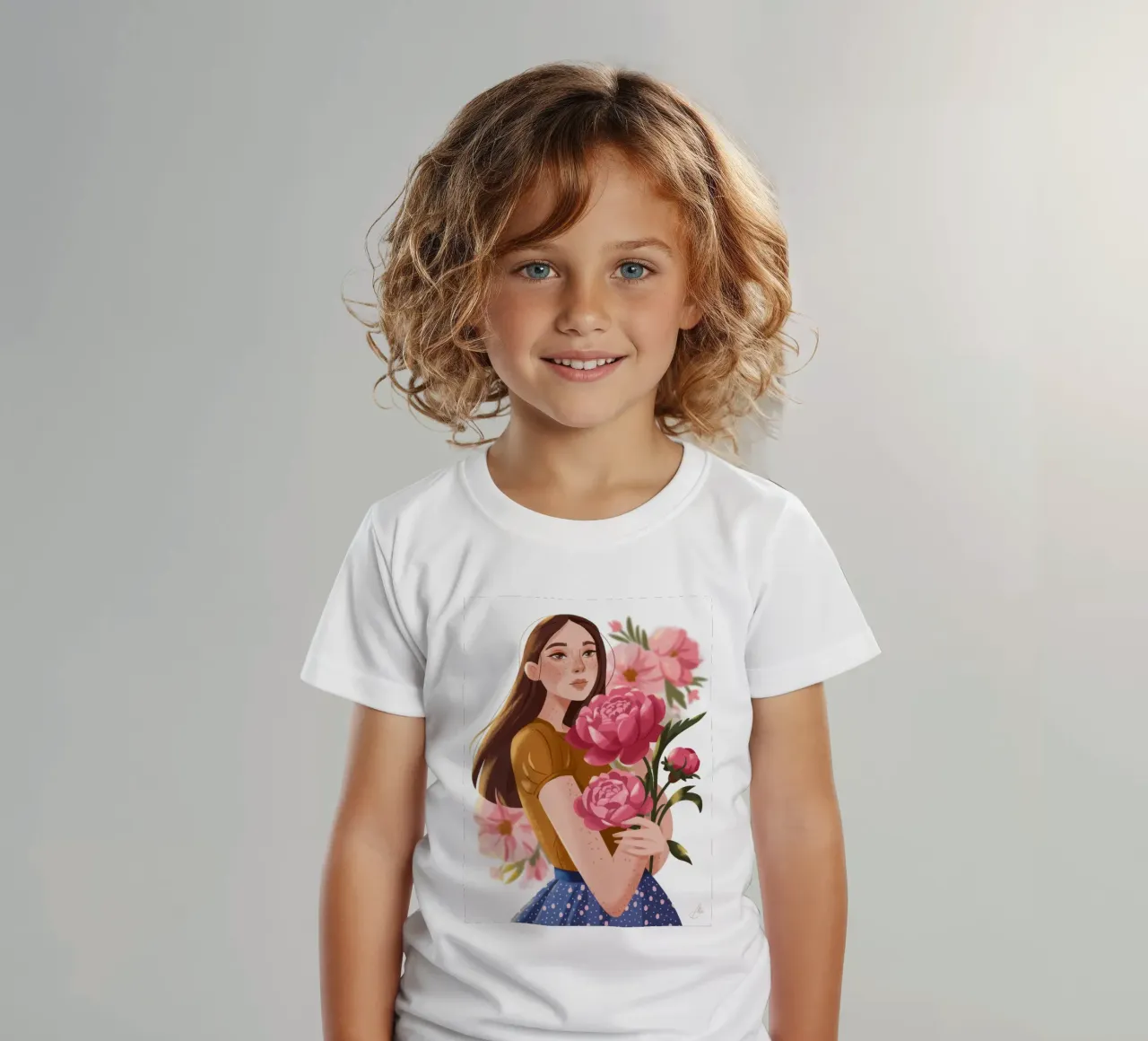 Abbraccio di bellezza in fiore t-shirt bambini da Color Oblivion