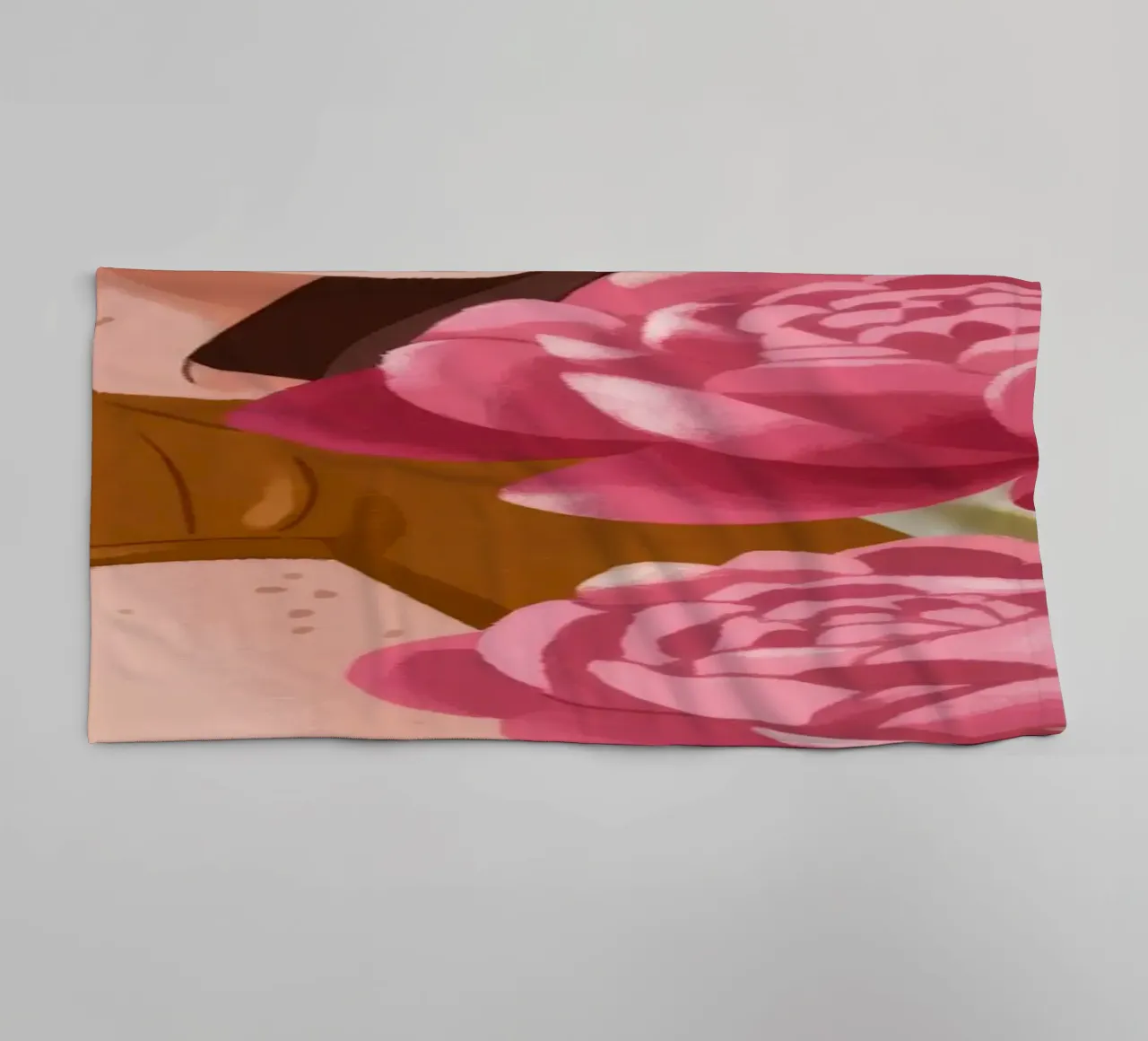 Abbraccio di bellezza in fiore asciugamano da bagno da Color Oblivion