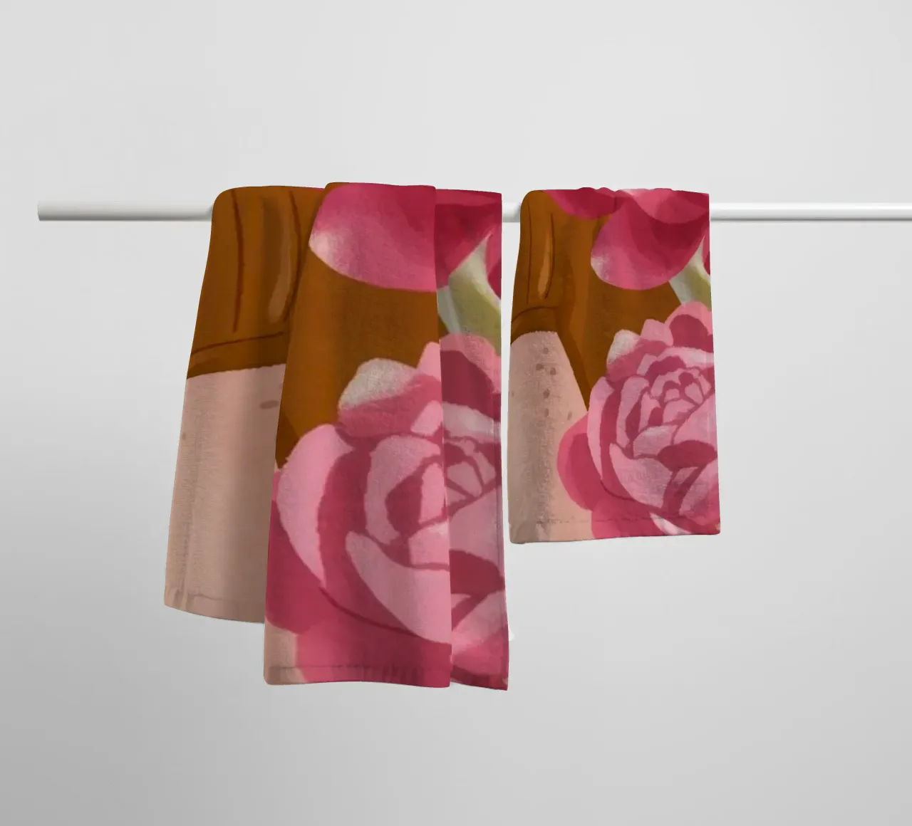 Abbraccio di bellezza in fiore asciugamano da bagno da Color Oblivion