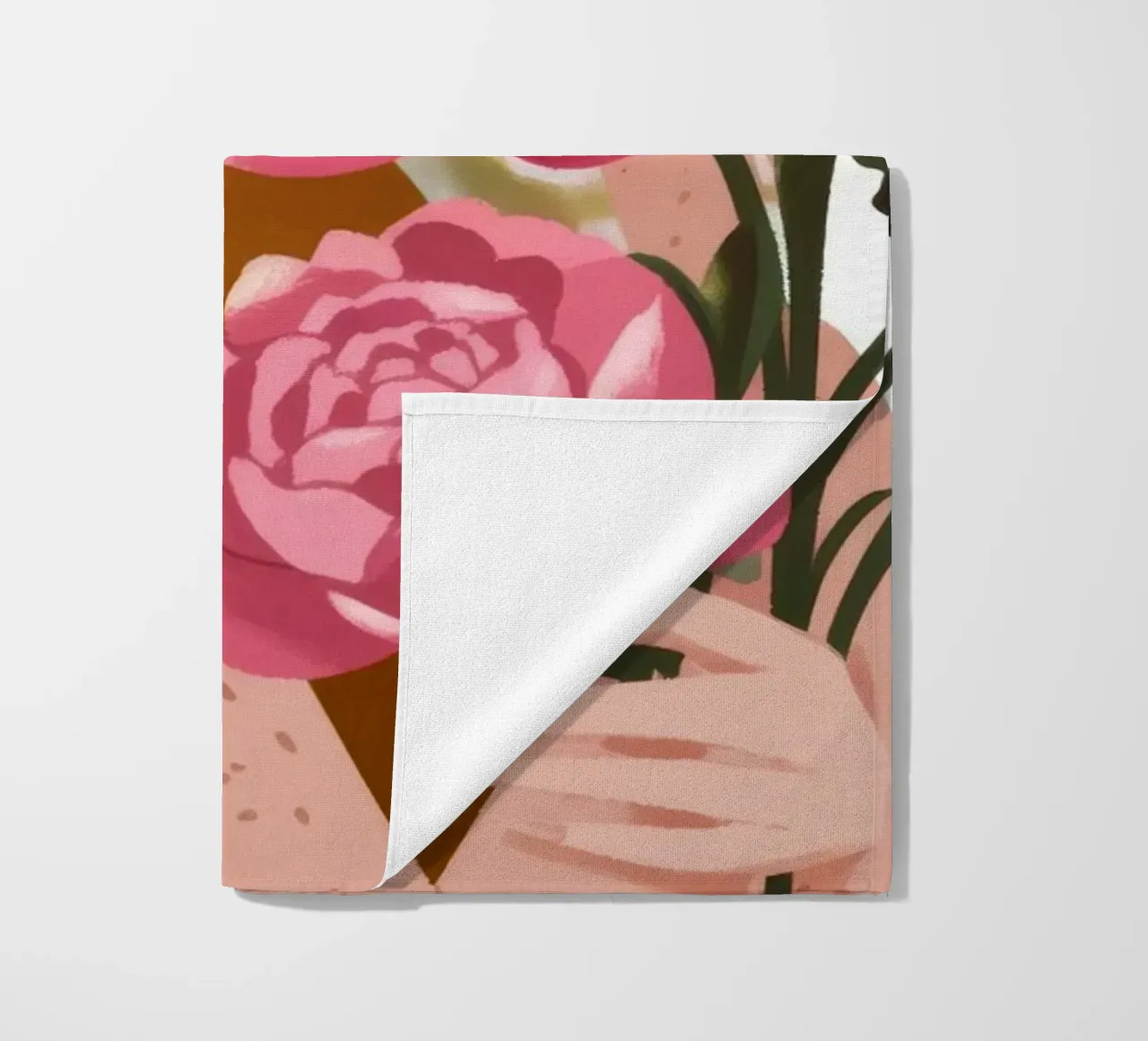 Abbraccio di bellezza in fiore telo mare da Color Oblivion