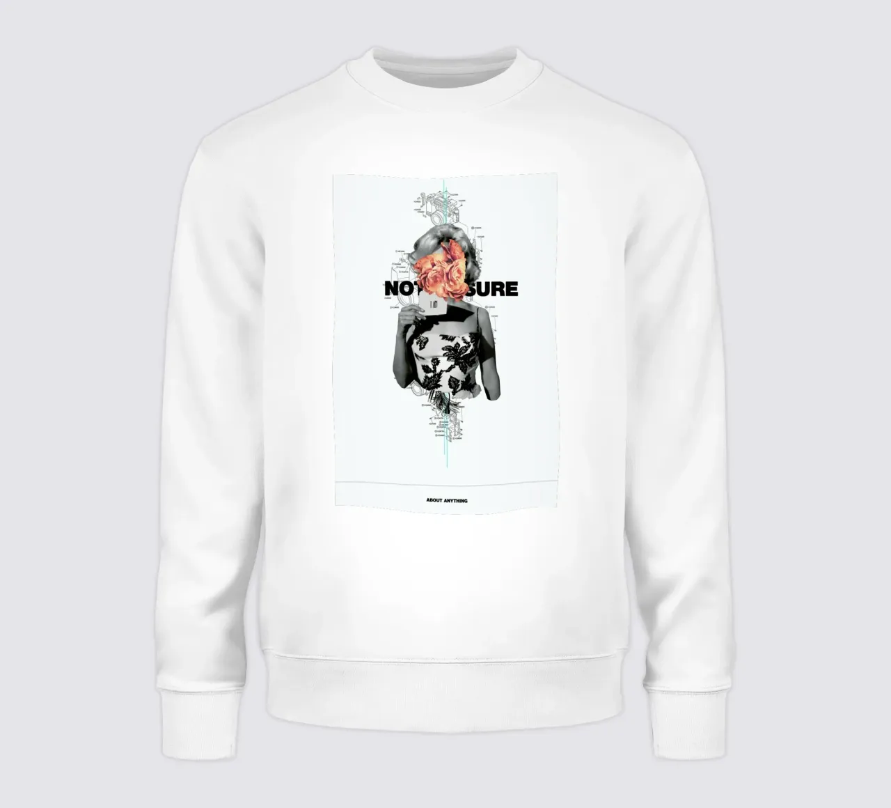 Not Sure About Anything Sweatshirt von Frank Moth