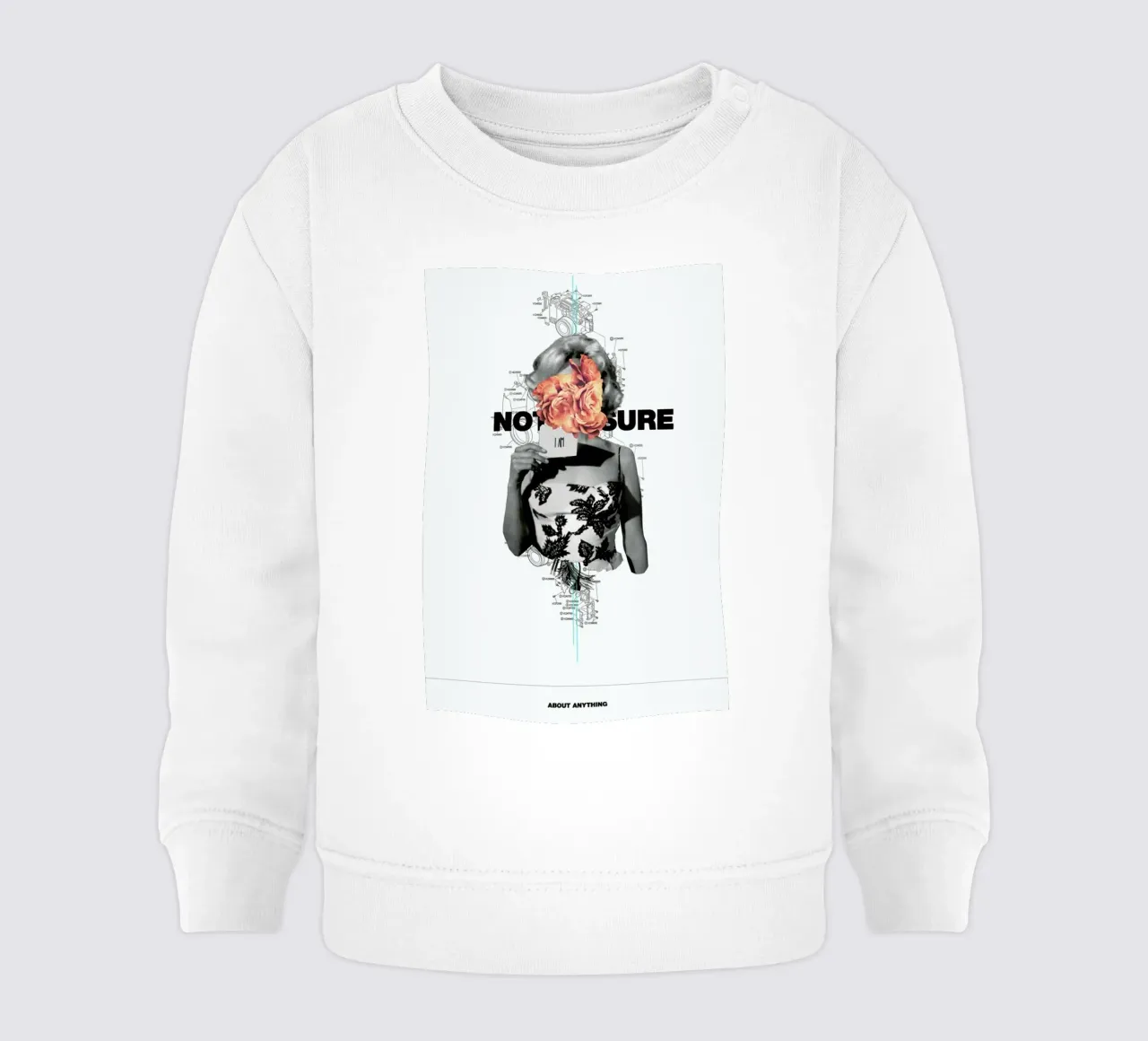 Not Sure About Anything sudadera de bebé de Frank Moth