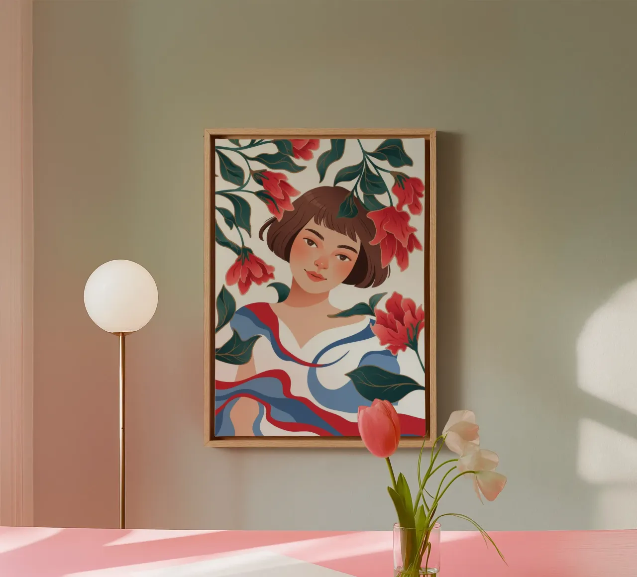 Vibrant Floral Harmony canvas by Color Oblivion