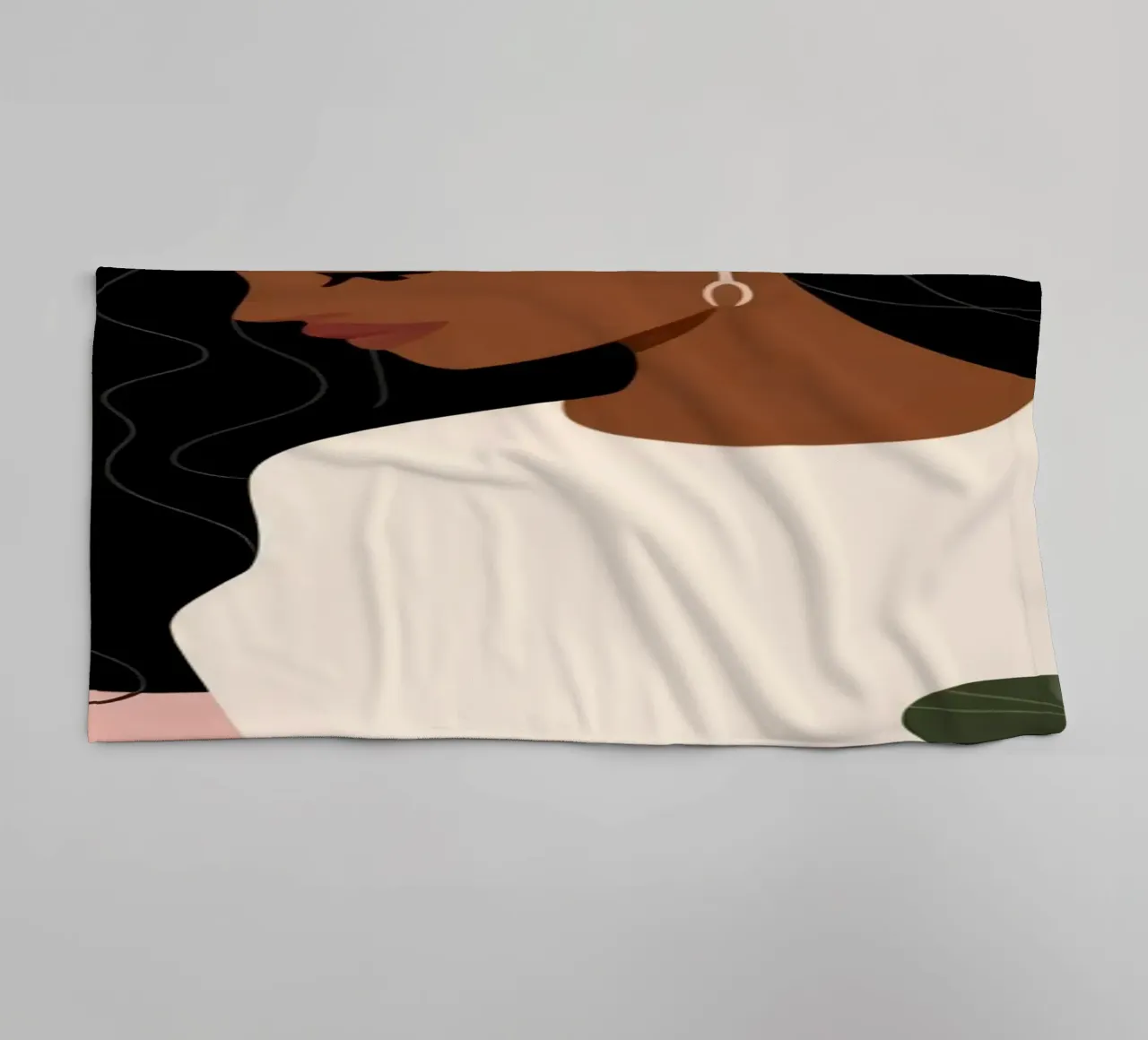 Dreamy Floral Reverie towel by Color Oblivion