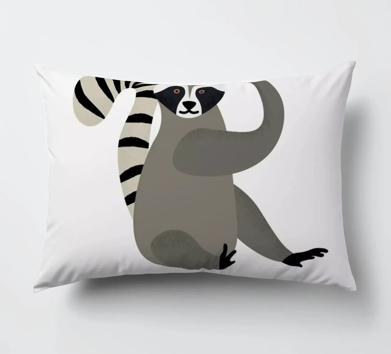 R for Raccoon cuscino da Little Flourishes