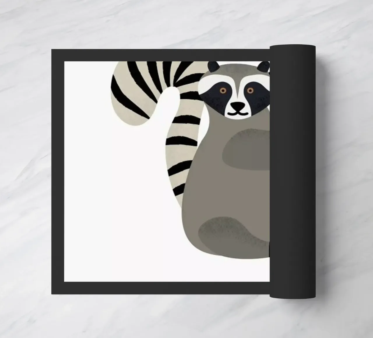 R for Raccoon zerbino da Little Flourishes