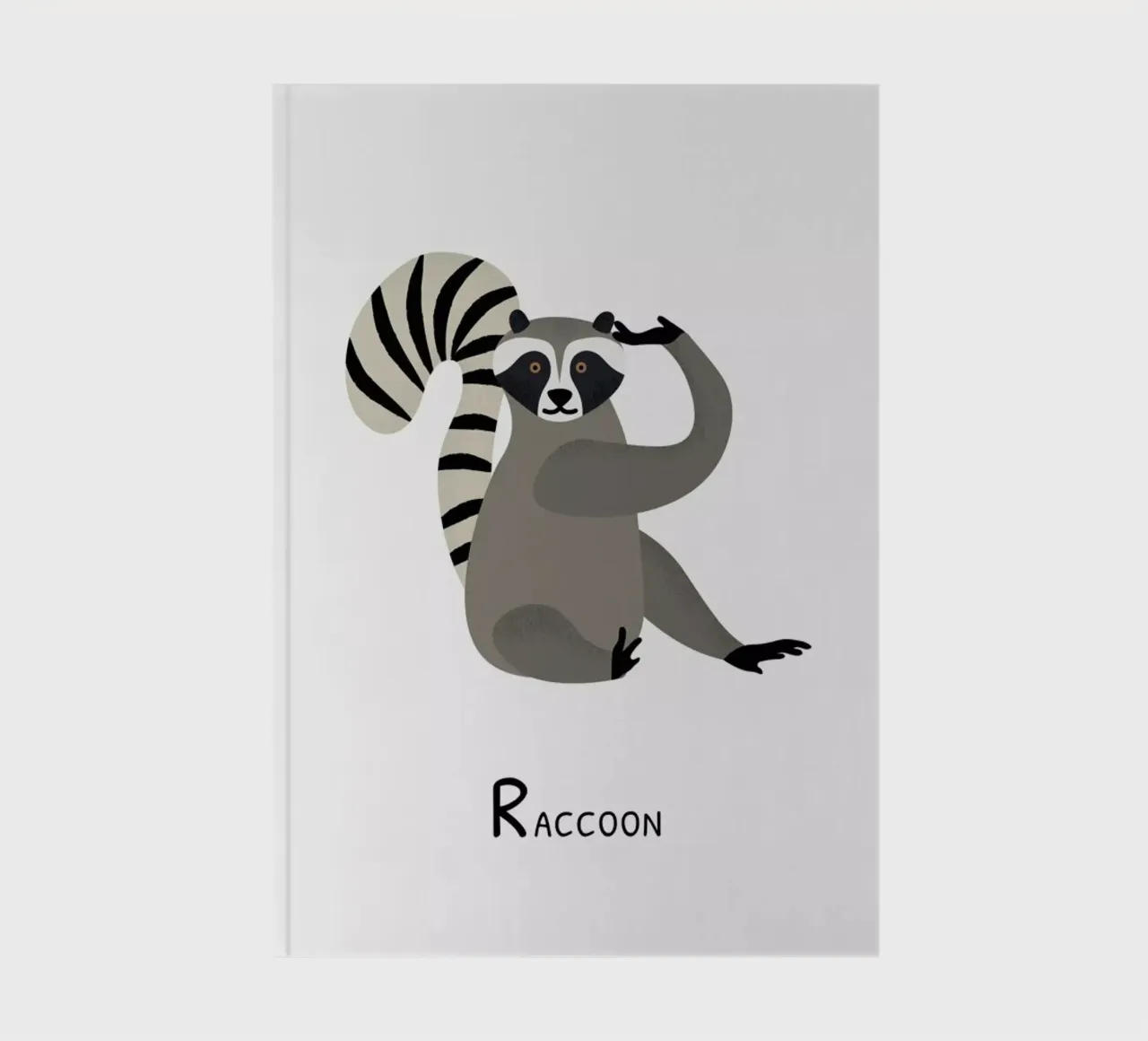 R for Raccoon notebook by Little Flourishes