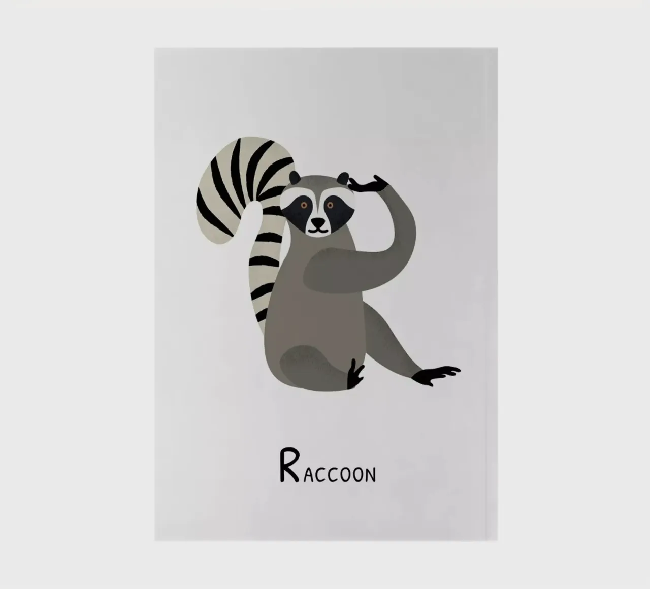 R for Raccoon notebook by Little Flourishes