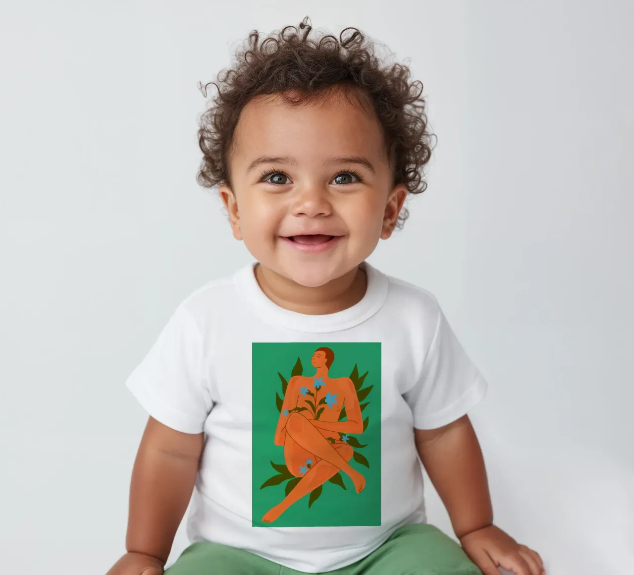 Botanical Nude Essence baby t-shirt by Color Oblivion