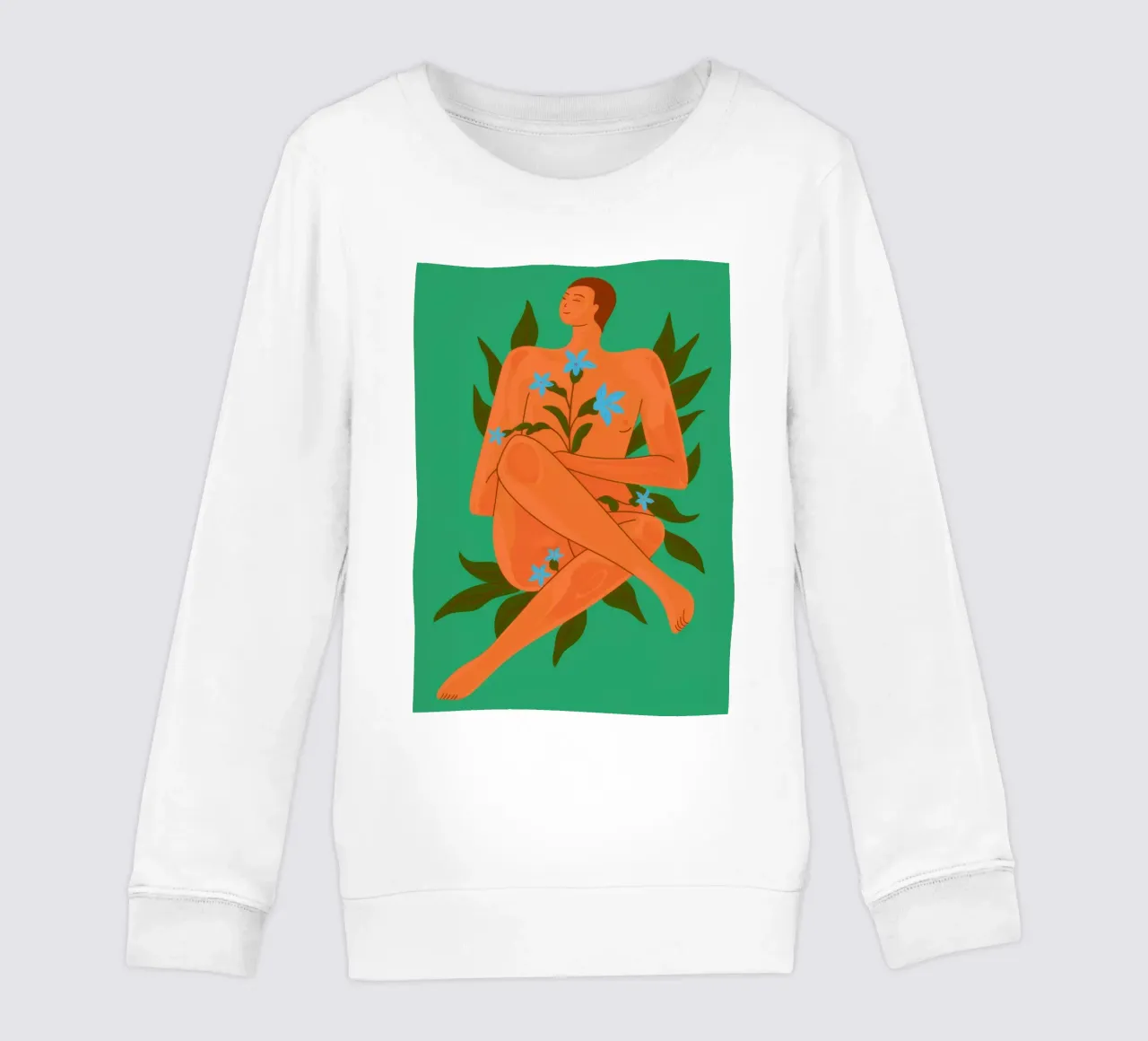 Essenza botanica nuda felpa bambino da Color Oblivion