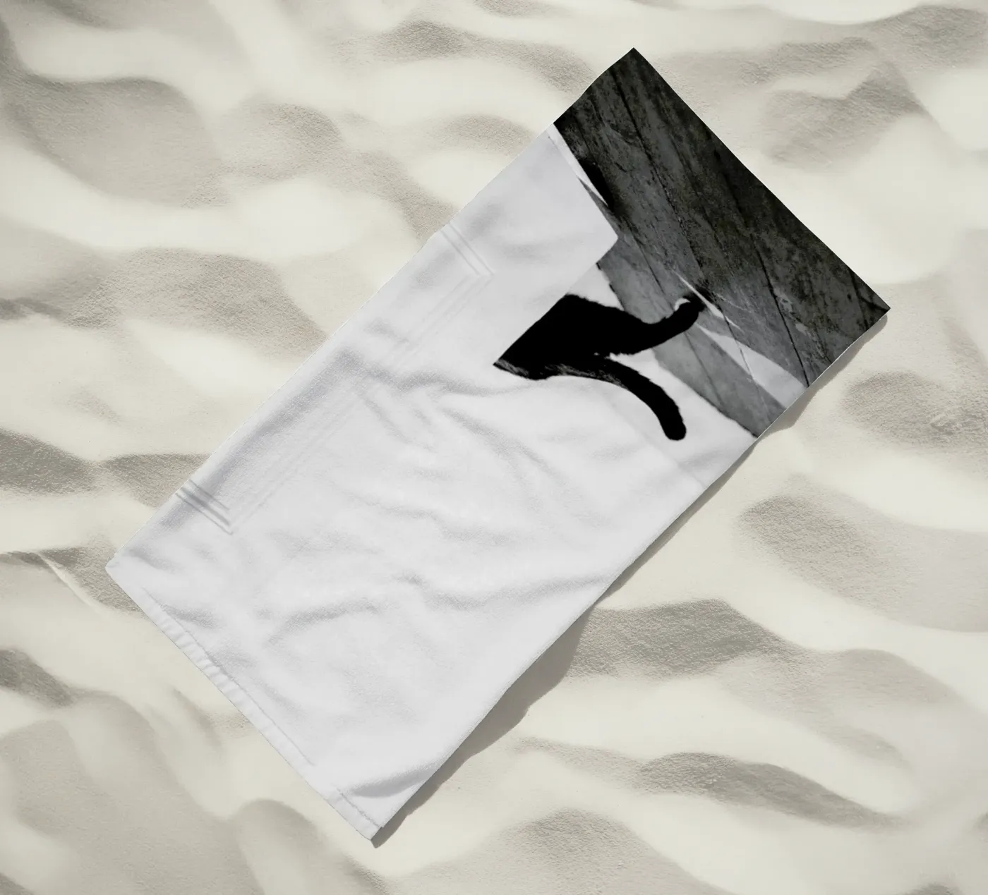Sneaking Out beach towel by METROPOLIS