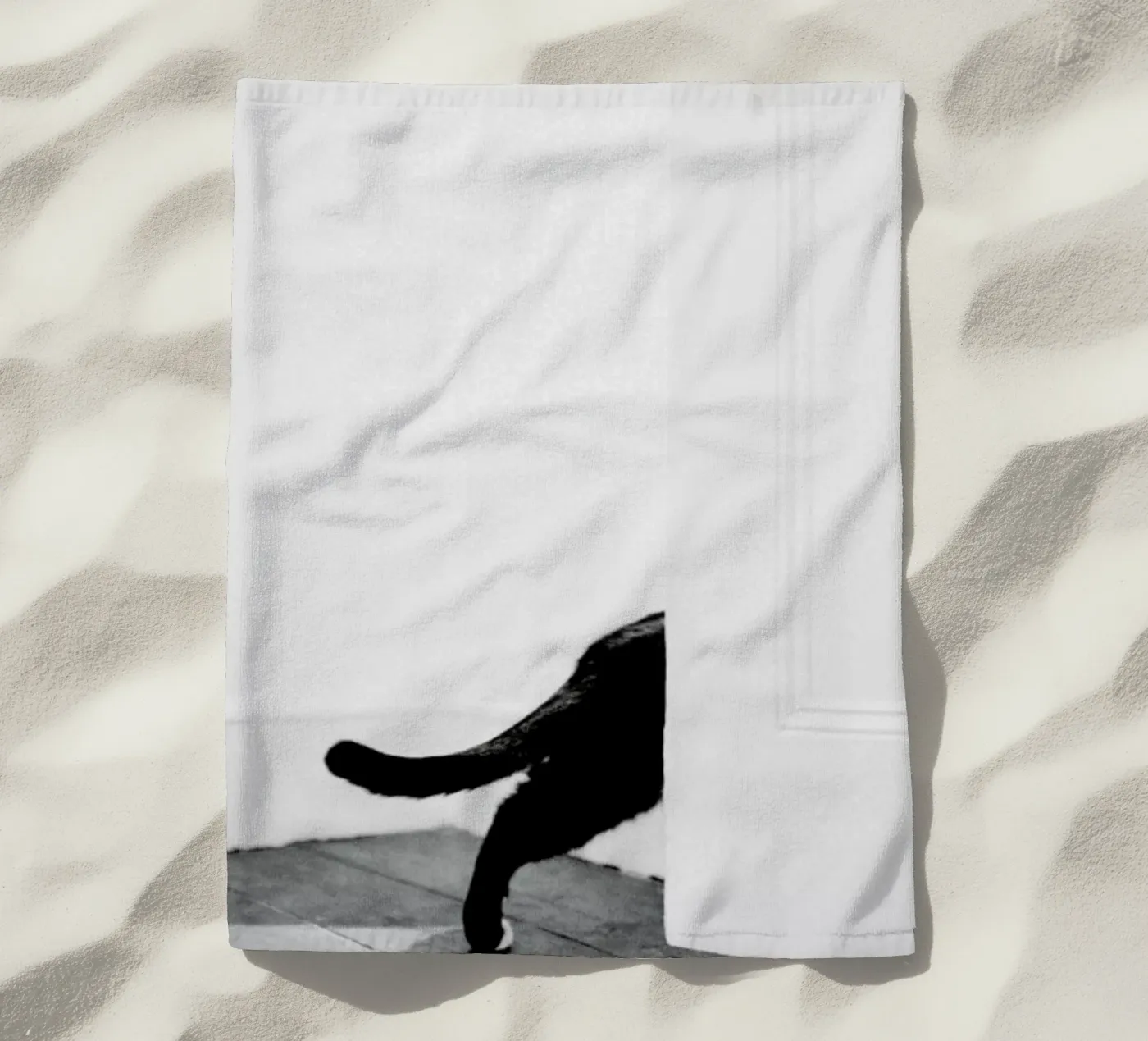 Sneaking Out beach towel by METROPOLIS