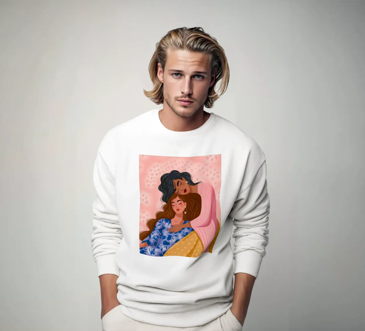 Tender Embrace Love sudadera de Color Oblivion