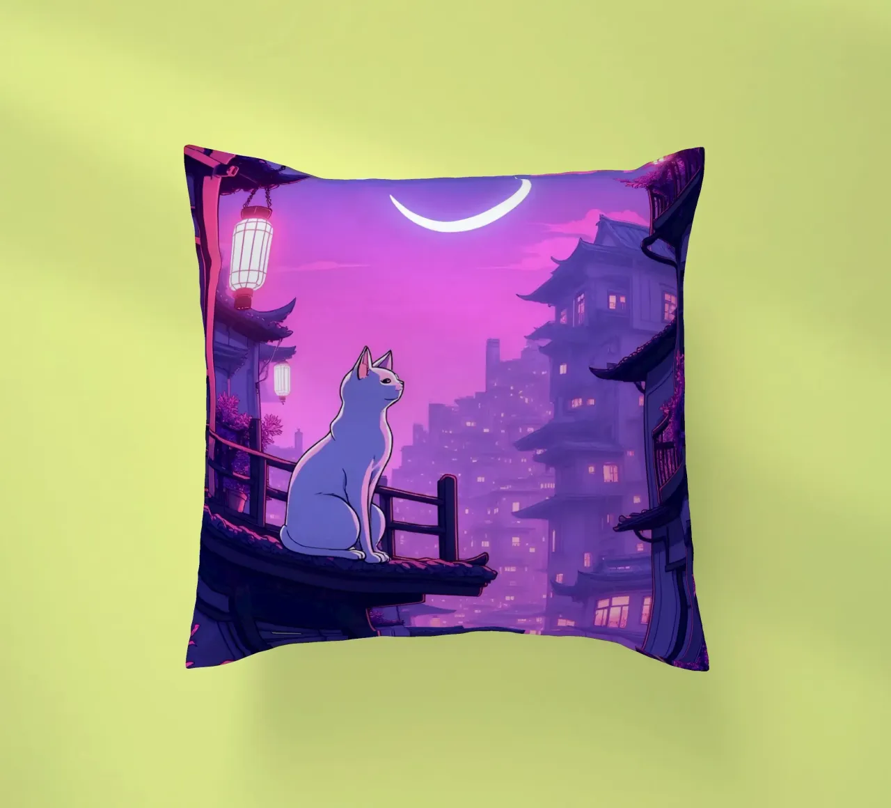 neko city 1 cuscino da stikeoart