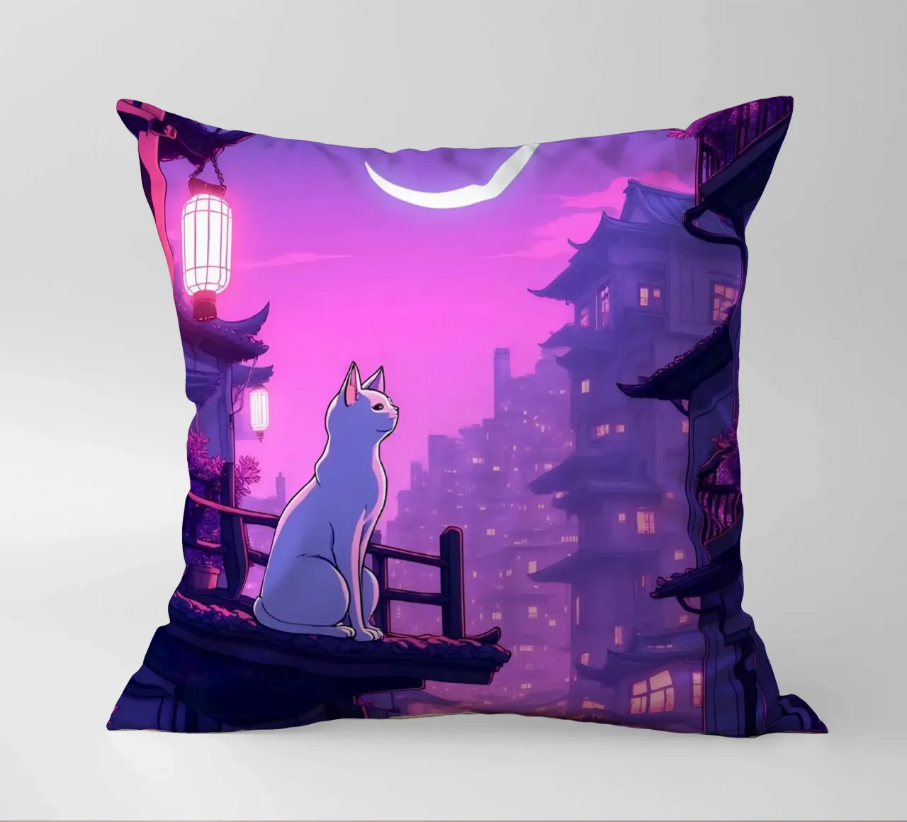 neko city 1 cuscino da stikeoart