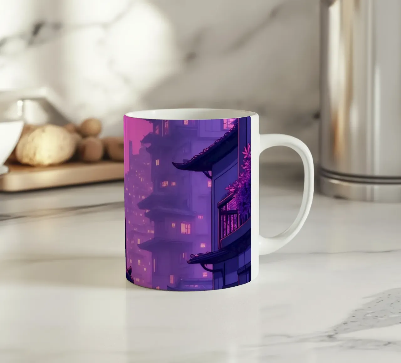 neko city 1 tazza in ceramica da stikeoart
