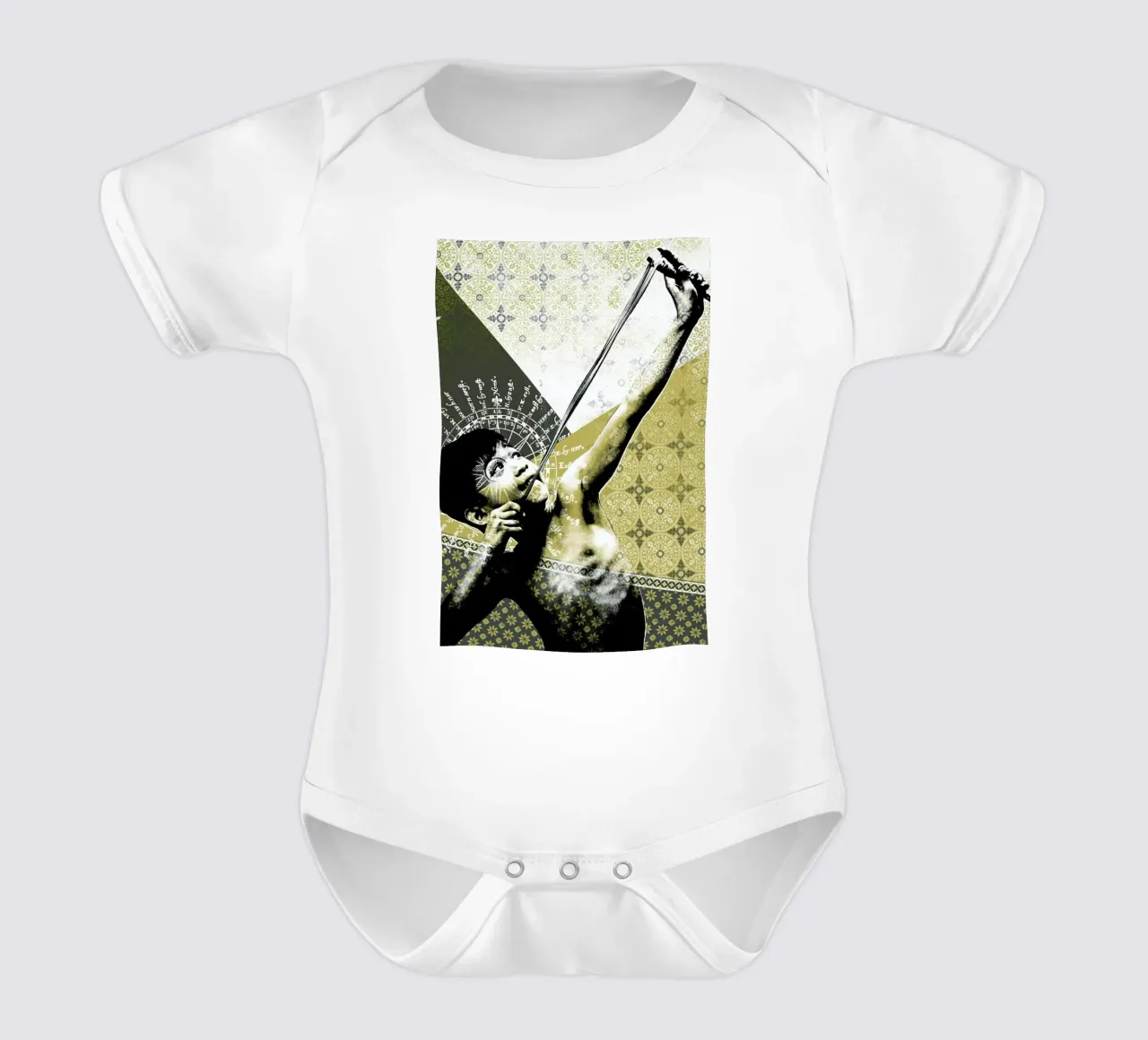 Serigraphie  La Jeune Desinvoltur Kurzarm Babybody von Tameo
