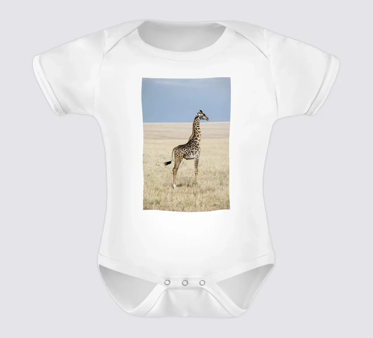 Giraffe body neonato maniche corte da Natural Kingdom