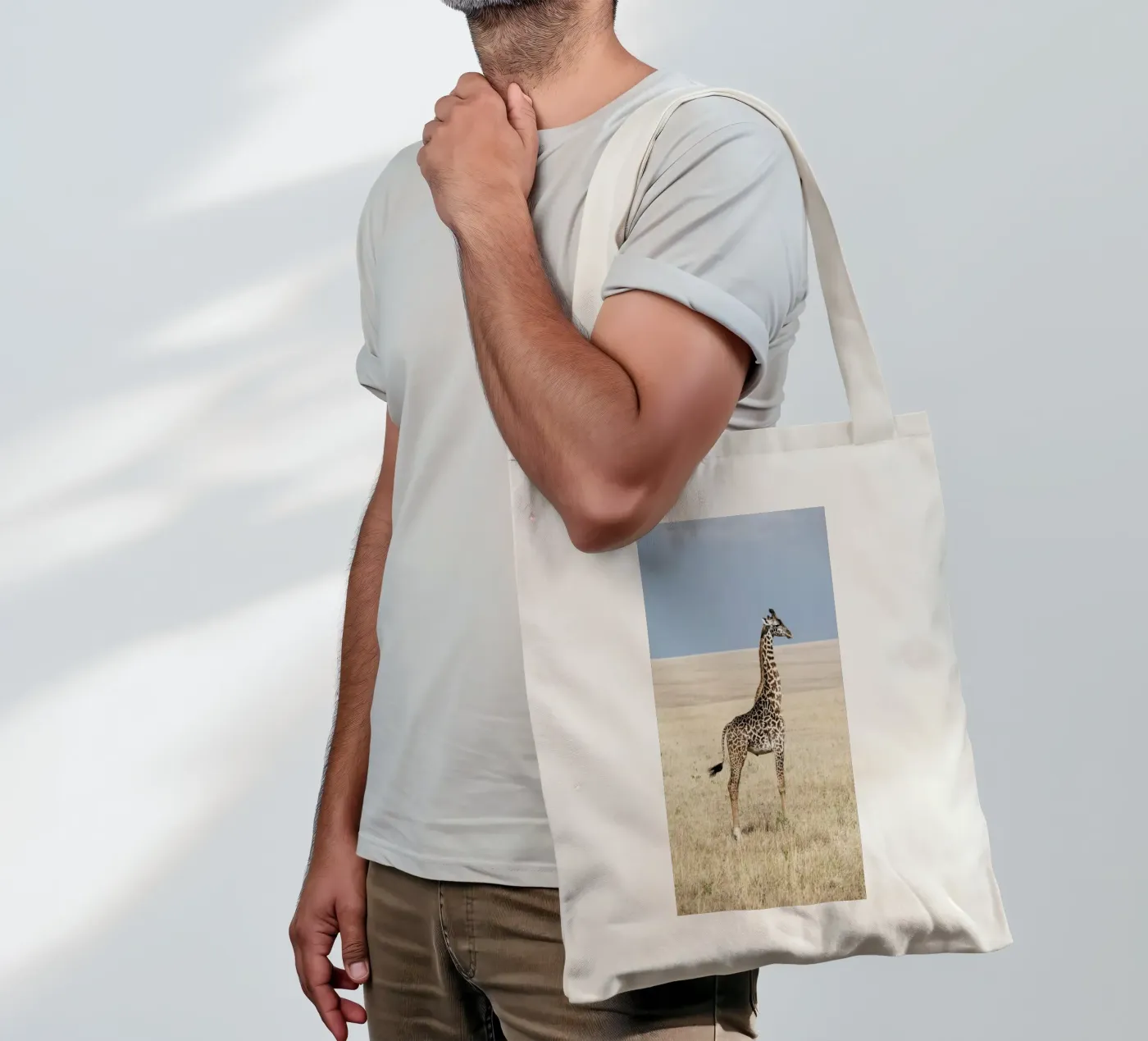 Giraffe tote bag by Natural Kingdom