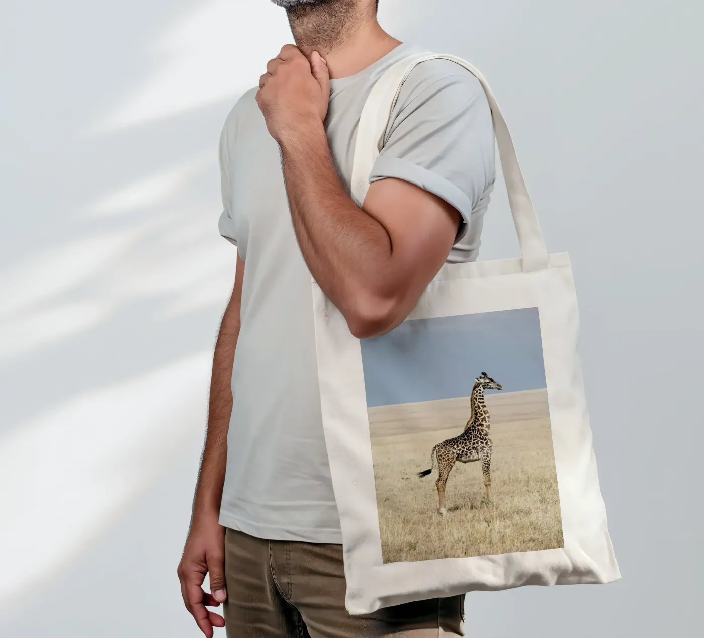 Giraffe tote bag by Natural Kingdom