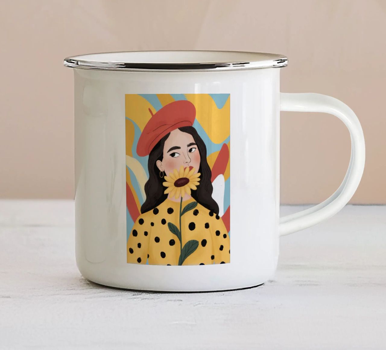 Pois in grassetto tazza in smalto da Color Oblivion