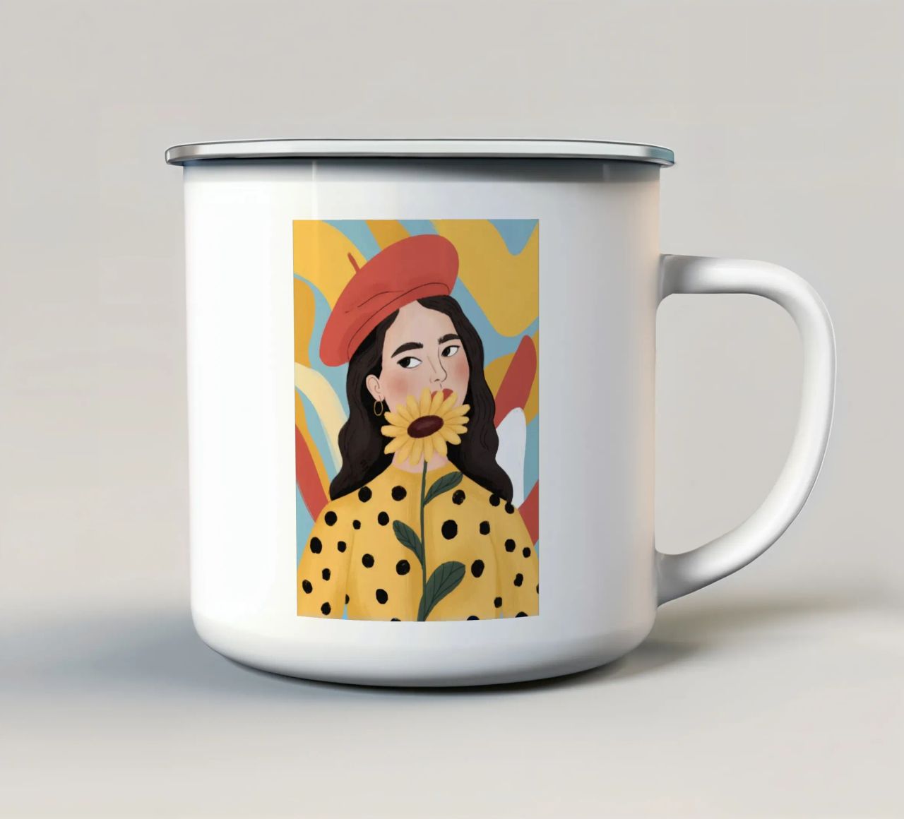 Pois in grassetto tazza in smalto da Color Oblivion