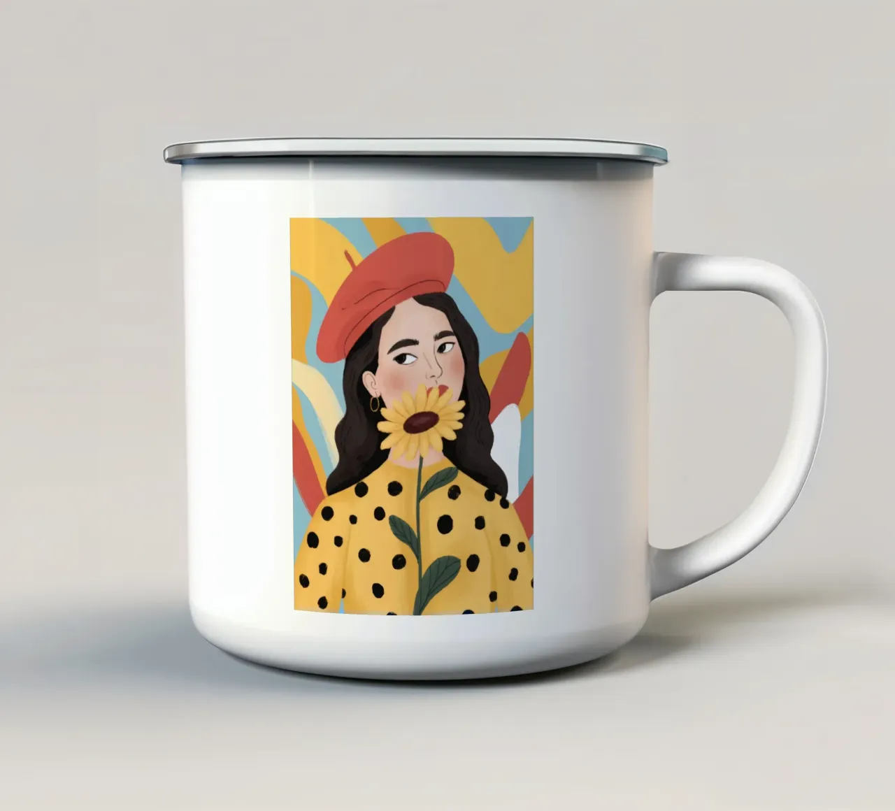 Pois in grassetto tazza in smalto da Color Oblivion